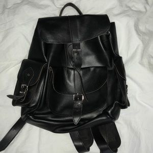 Genuine leather backpack